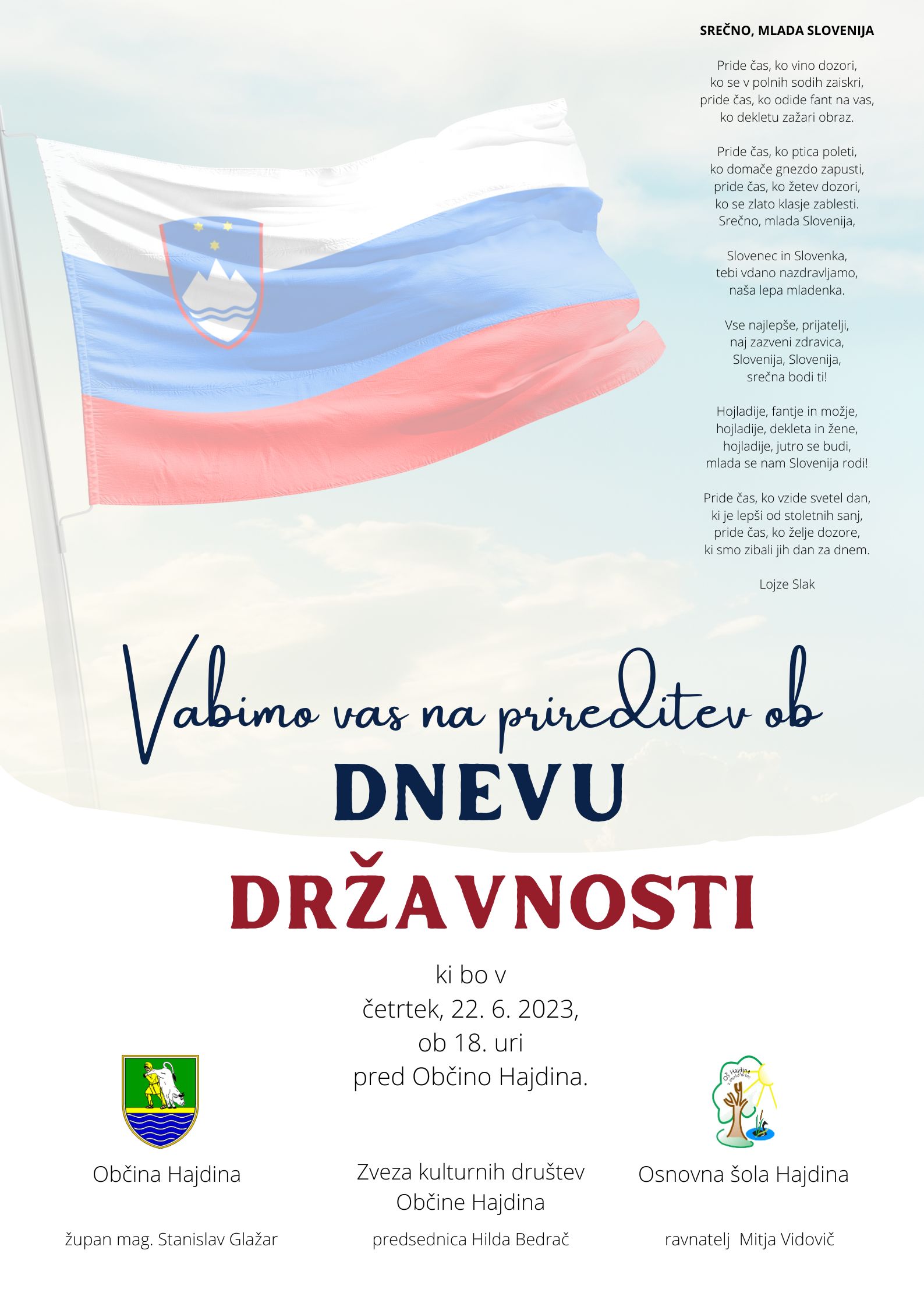 Vabilo ob dnevu državnosti 2023